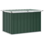 vidaXL Boîtes de rangement Acier galvanisé 109 x 67 x 65 cm Vert