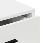 vidaXL Buffet avec tiroir Blanc 40 x 41 x 75 cm Bois d'ingénierie