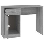 vidaXL Bureau avec tiroir et armoire Sonoma gris 100x40x73 cm
