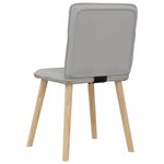 vidaXL Chaises à manger lot de 6 gris nuage tissu