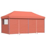 vidaXL Tente de fête 292 x 580 x 315 cm Terre cuite Tissu Oxford