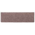 vidaXL Tapis d'escalier autocollants 15 pièces 65 x 21 x 4 cm Crème Bord rectangulaire
