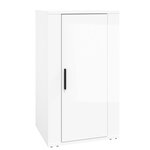 vidaXL Buffet Blanc brillant 40x33x70 cm Bois d'ingénierie