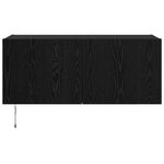 vidaXL Meuble TV mural Chêne noir 100 x 35 x 41 cm Bois d'ingénierie