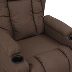 vidaXL Fauteuil inclinable Taupe Tissu