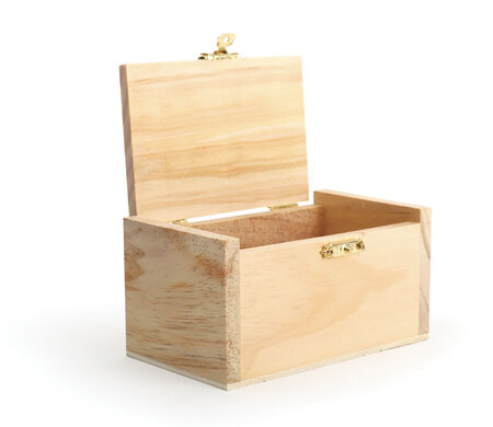 Boite coffret en bois 12 5 cm