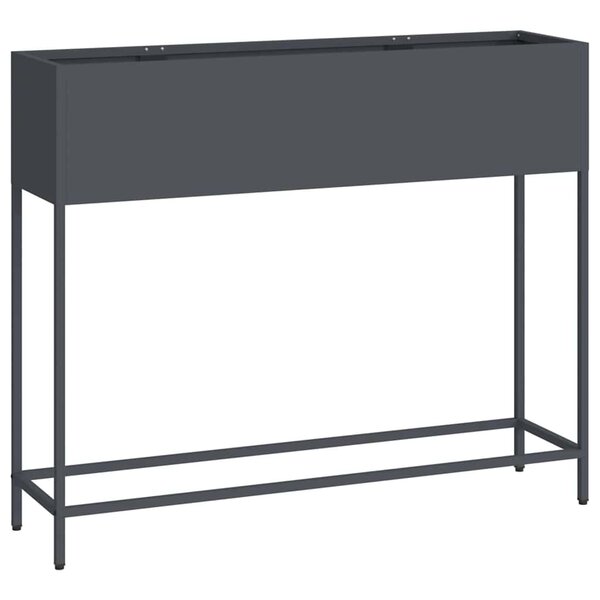 vidaXL Bac de jardin surélevé Anthracite 100 x 26 x 82 cm Acier