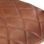 vidaXL Chaises à manger cantilever lot de 2 marron cuir véritable