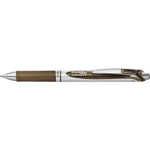 Stylo roller encre gel rétractable energel bl77 pointe 0 7 mm marron pentel