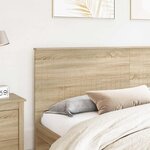 vidaXL Tête de lit Chêne Sonoma 200 cm Bois d'ingénierie