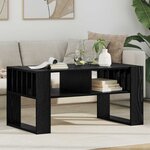 vidaXL Table basse Chêne noir 92 x 49 5 x 45 cm Bois d'ingénierie