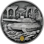 Monnaie LEOPARD 120 VERBESSERT World Of Tanks 1 Oz Argent 1$ Niue 2025