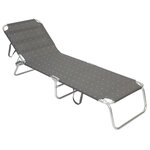 Bo-Camp Lit de camping pliable Florence Gris