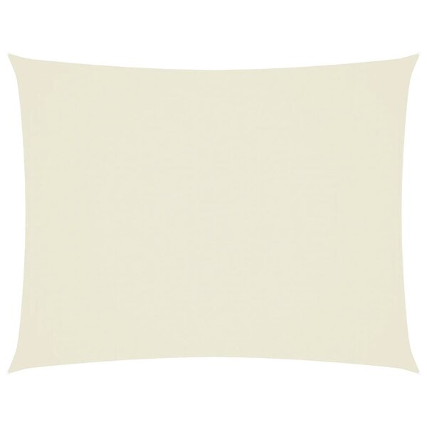 vidaXL Voile de parasol tissu oxford rectangulaire 2x3 m crème