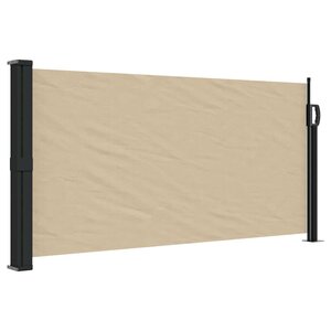 vidaXL Auvent latéral rétractable beige 100x500 cm