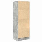 vidaXL Haut Armoire Gris béton 45 5 x 34 x 127 cm Bois d'ingénierie