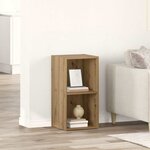 vidaXL Meuble TV chêne artisanal Bois d'ingénierie