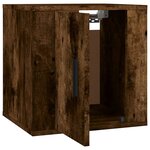 vidaXL Meubles TV muraux 2 Pièces Chêne fumé 40x34 5x40 cm