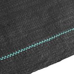 vidaXL Membrane anti-mauvaises herbes noir 1 5x100 m PP