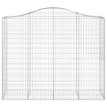 vidaXL Paniers à gabions arqués 10 Pièces 200x50x160/180 cm Fer galvanisé