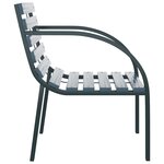 vidaXL Chaises de jardin lot de 2 Gris Bois