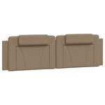 vidaXL Coussin de tête de lit Viana cappuccino 180 cm similicuir