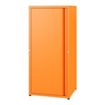 Armoire étagère meuble de rangement métallique acier 88 x 40 x 35 cm orange 03_0008906