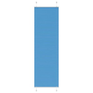 vidaXL Store plissé bleu 55x200 cm largeur du tissu 54 4 cm polyester