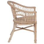 vidaXL Chaise empilable Rotin Naturel 60 x 60 x 81 cm