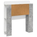 vidaXL Cabinet de Tête de Lit Gris béton Bois d’ingénierie