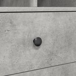 Bureau vidaXL avec rangement Gris béton Bois d'ingénierie