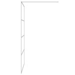 vidaXL Paroi de douche Argenté 115x195 cm Verre ESG transparent