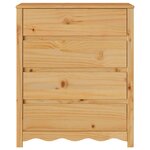 vidaXL Commode Drammen Chêne 76 5 x 40 x 91 cm Bois de pin massif