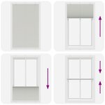 vidaXL Store plissé gris clair 115x200cm largeur du tissu 114 4cm