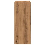 vidaXL Bibliothèque chêne artisanal 60x30x77 cm bois d'ingénierie