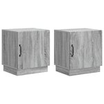 vidaXL Table de chevet 2 Pièces Sonoma gris 43 x 34 5 x 47 cm