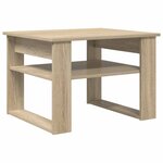 vidaXL Table basse Chêne Sonoma 64 x 54 x 44 cm Bois d'ingénierie