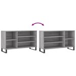 vidaXL Armoire à chaussures Sonoma gris 102x36x60 cm Bois d'ingénierie