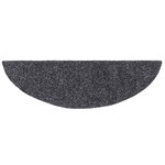 vidaXL Tapis autoadhésifs de marches 10 Pièces Gris foncé 56x17x3 cm