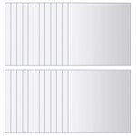 vidaXL Carreaux de miroir 48 Pièces Carré Verre