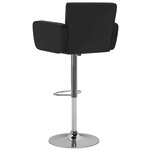 vidaXL Tabourets de bar lot de 2 noir similicuir