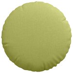 vidaXL Coussins de siège 2 Pièces Vert clair Ø40 x 13 cm tissu