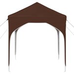 vidaXL Tente de fête pop-up 194 x 194 x 245 cm Marron