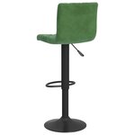 vidaXL Tabourets de bar lot de 2 vert foncé velours
