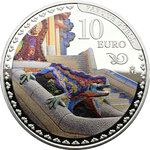Pièce de monnaie en Argent 10 Euro g 27 Millésime 2026 Antoni Gaudi PARK GUELL (PRÉCOMMANDE)
