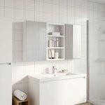 vidaXL Ensemble de Meubles de Salle de Bain 3 Pièces 90 x 10 5 x 50 cm