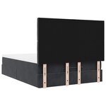VidaXL Cadre de lit ottoman avec matelas noir 140x200 cm velours
