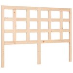 vidaXL Cadre de lit avec tête de lit 140x190 cm bois massif