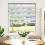 vidaXL Store zèbre blanc 105x150 cm largeur du tissu 100 9cm polyester