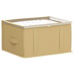 vidaXL Boîte de rangement avec fenêtre transparente 6 pc Tissu intissé